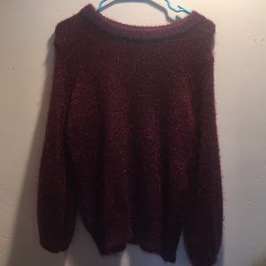 burgundy XS sweater NEW WITH TAGS